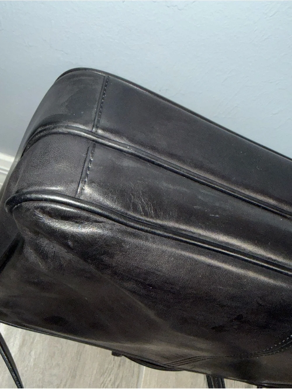 Coach K33-5237 Black Laptop Leather The Connor Organizer Briefcase Authentic